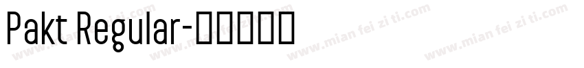 Pakt Regular字体转换